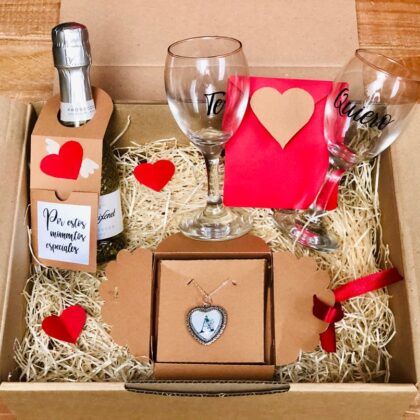 kit san Valentín ella en caja