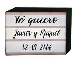 Cajita de luz pesonalizada