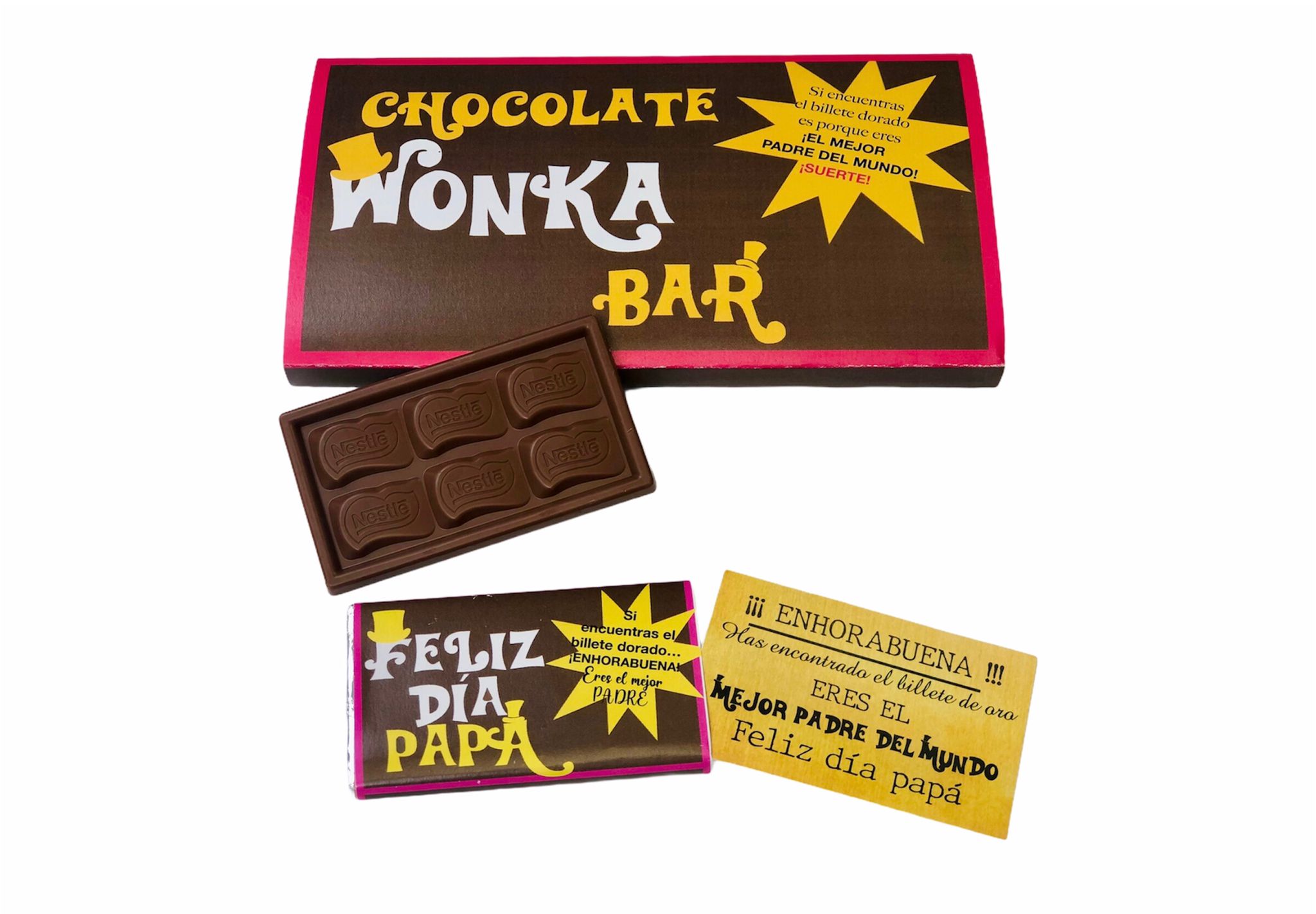 Chocolatinas Wonka para el mejor ¿?¿? del mundo - Kit Quiero