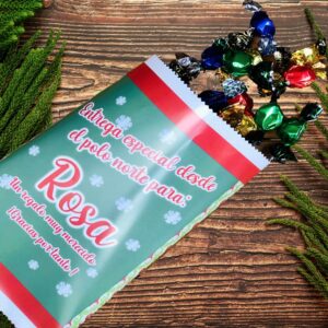 BOLSA NAVIDEÑA DE BOMBONES PERSONALIZADA