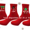 calcerines rojos Navidad