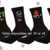 calcetines negros Navidad