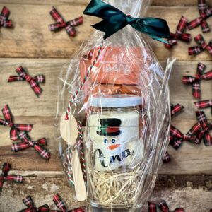 Taza con chocolate personalizada navideña