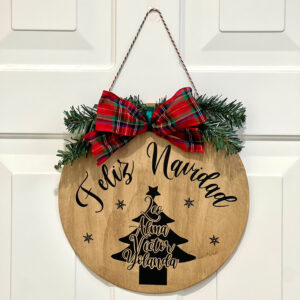 Colgante navideño personalizado