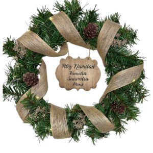 Corona navideña personalizado